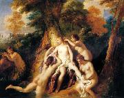 Jean-Francois De Troy Diana And Her Nymphs Bathing USA oil painting artist
